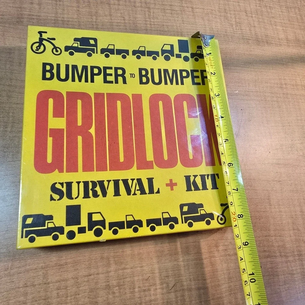 Bumper to‎ Bumper GRIDLOCK survival kit - Vintage WHITE ELEPHANT GIFT